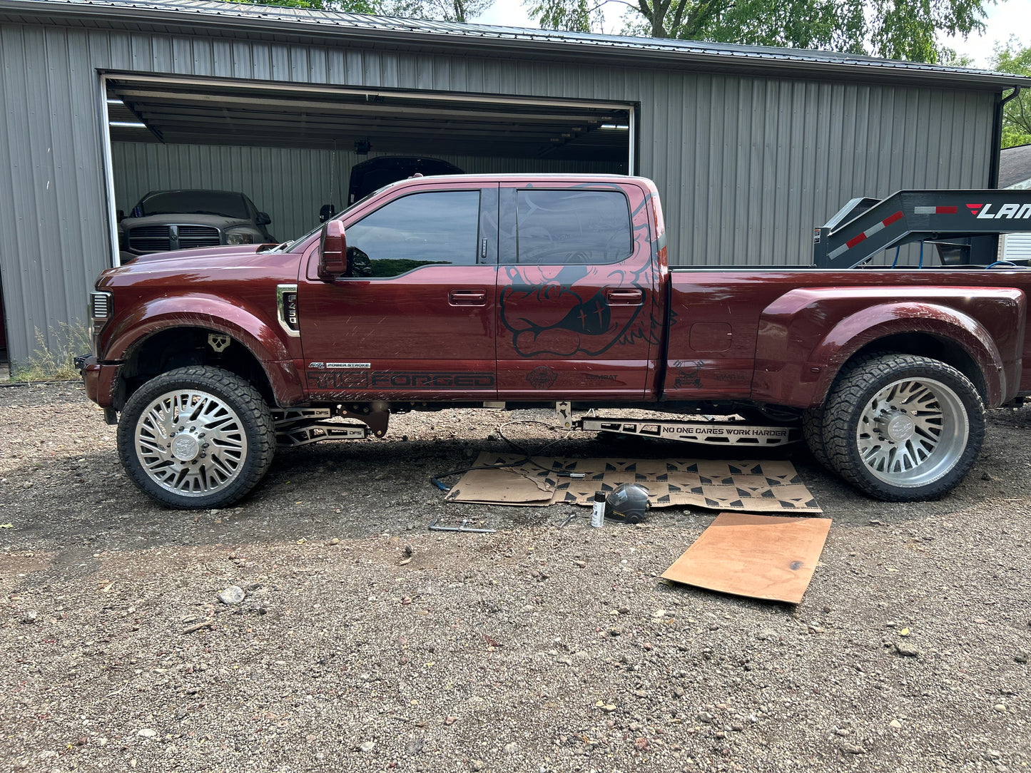 05-22 f250-f450 CNC 4 link and rear traction bars.