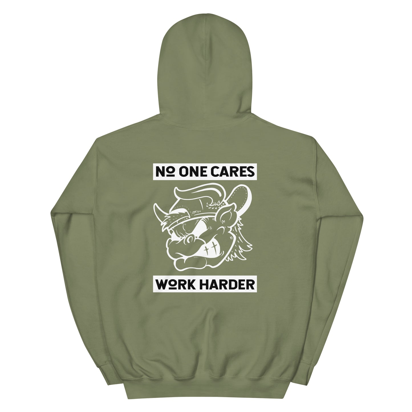 No one cares work harder hoodie