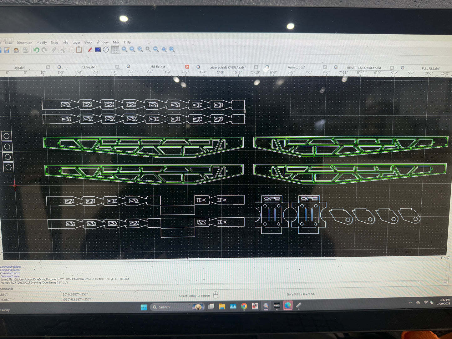 Universal SHORT BED CNC traction bar files.