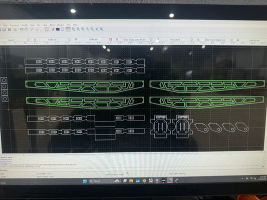 Universal SHORT BED CNC traction bar files.