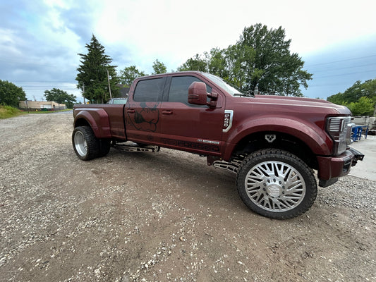 05-22 f250-f450 CNC 4 link and rear traction bars.